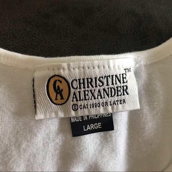 🔵2/$25 Christine Alexander Swarovski Crystals Tank Top - Picture 2 of 4